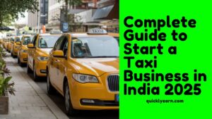 Start a Taxi Business in India in 2025